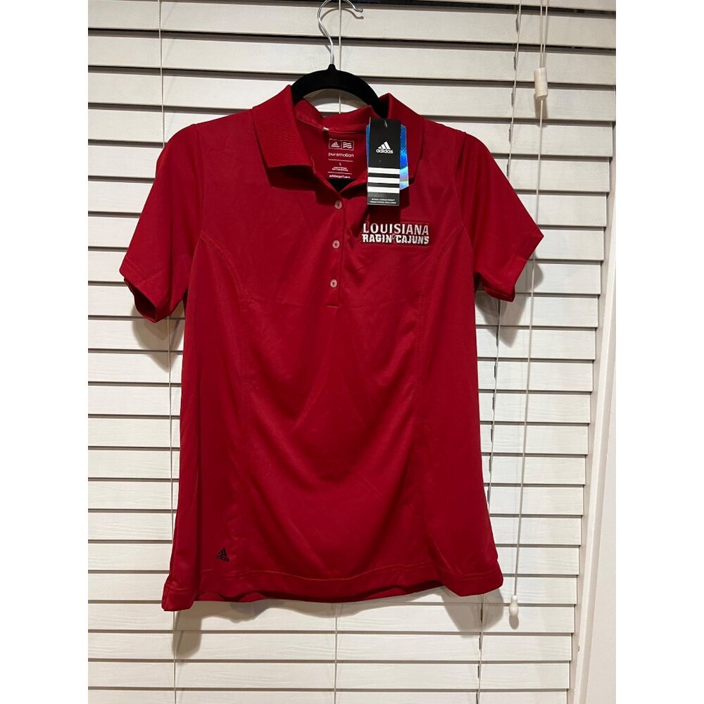 Adidas Louisiana Ragin Cajuns‎ Polo Shirt NWT - Size L
